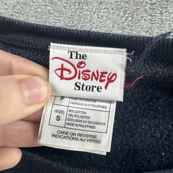 Vintage Disney Store Tigger Crewneck Sweater Men's Small Navy Cute Cartoon 90s - Picture 7 of 15